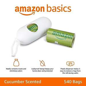 Amazon: Bolsas para perrito 540 pza con perfume -Envío prime