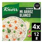 Amazon: Sazonador Mi Arroz Rojo Knorr en polvo 4 x 17 g | Planea y Ahorra, envío gratis con Prime