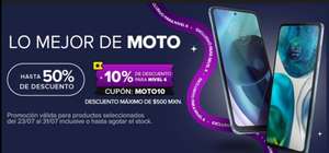 Mercado Libre - Cupón 10% en Motorola