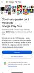 Google play: PLAY PASS GRATIS POR 3 MESES (usuarios seleccionados)