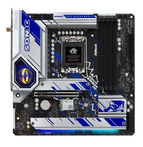 Amazon: ASRock Tarjeta Madre B760M PG Sonic WiFi LGA 1700 4X DDR5 3X M.2 PCIe 5.0 USB-C WiFi 6E BT Micro ATX