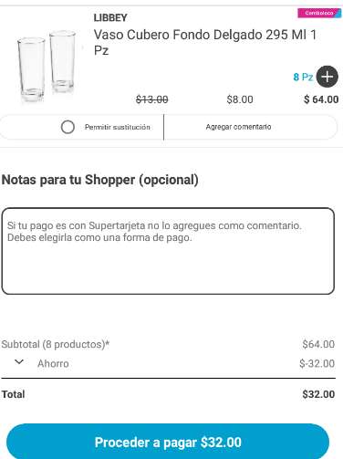 HEB App - Vaso cubero 295 ml al 2 x 1- $4.00 pesos c/u