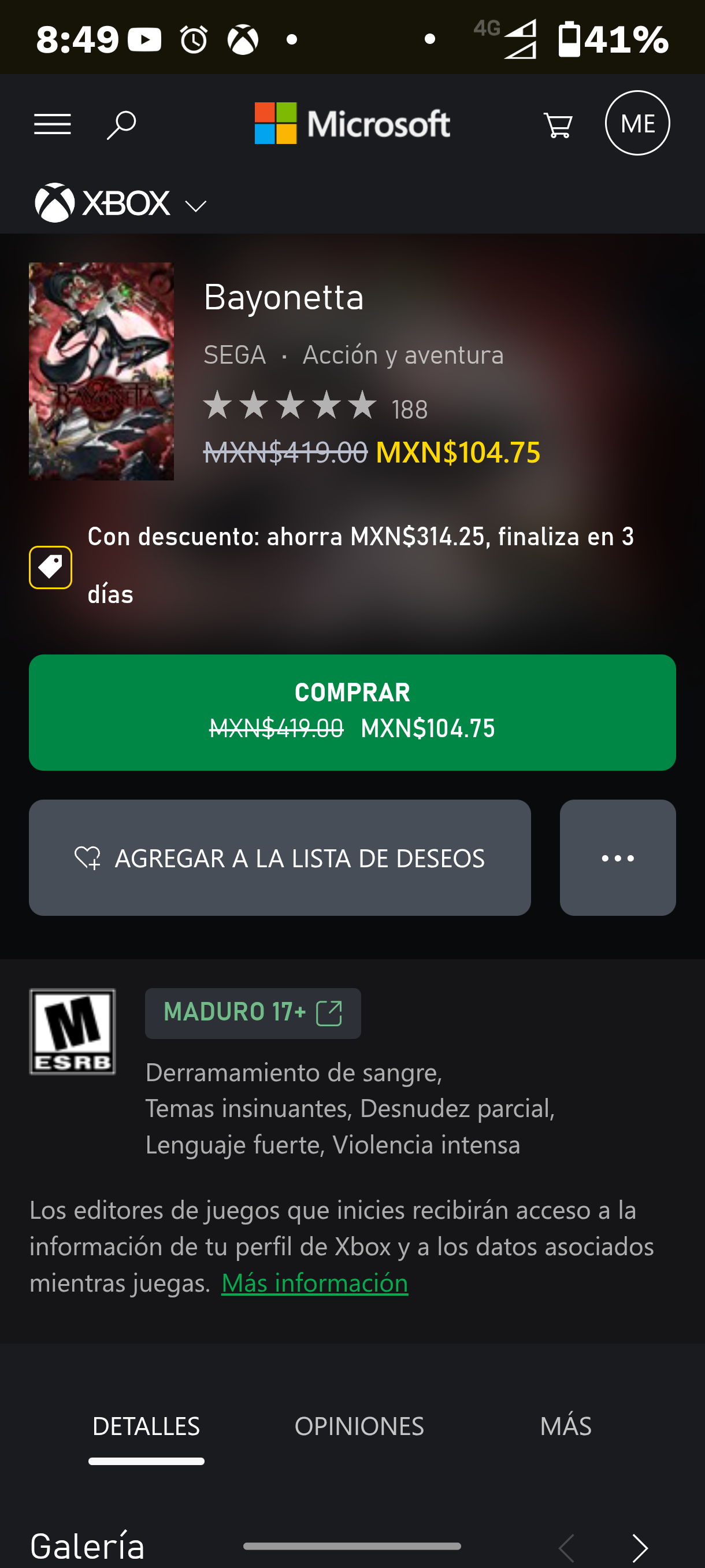 Xbox: Bayonetta