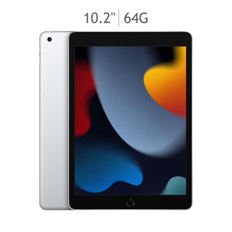 Costco: Apple iPad 10.2" Wi-Fi 64GB 9ª Generación, Plata y Gris (con Banorte)