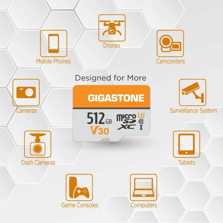 Amazon: Micro SD Gigastone - Paquete de 2 tarjetas 512 GB ($1359) / Paquete de 2 tarjetas 128 GB ($424) | Precio Prime