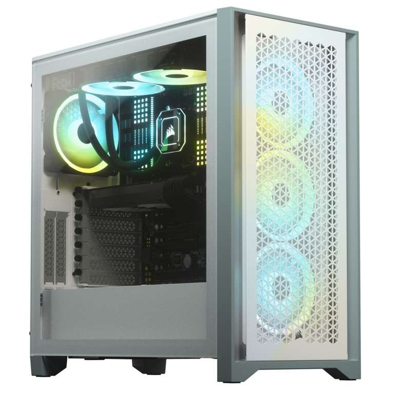 CyberPuerta: : Gabinete Corsair 4000D Airflow con Ventana, Midi-Tower, ATX, USB 3.0, sin Fuente, Blanco