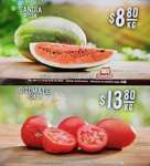 Soriana: Martes y Miércoles del Campo 11 y 12 Junio: Sandía Roja $8.80 kg • Jitomate Saladet $12.80 kg