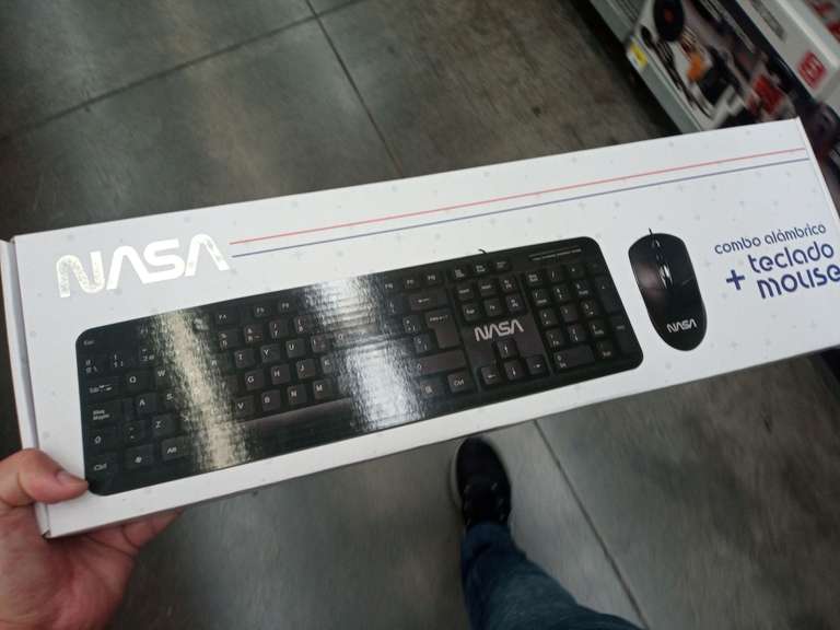 Bodega Aurrera: Combo de teclado + mouse NASA $129.02
