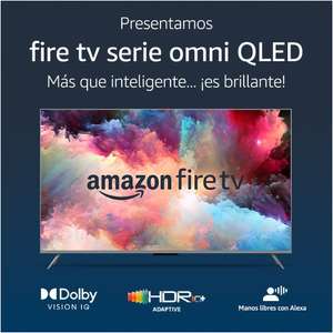 Amazon: Televisión Amazon Fire TV Serie Omni QLED de 55" en 4K UHD con Dolby Vision IQ y Alexa | Pagando con AMEX a MSI