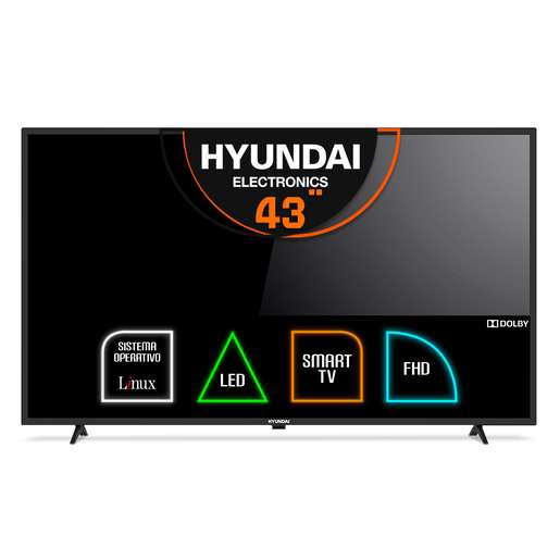 RadioShack: Pantalla Hyundai / 43 pulgadas / FHD / Smart TV / HYLED4323NIM