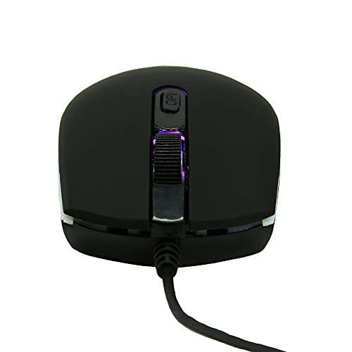 Mouse Gamer Ocelot Gaming OGEM02. Alámbrico, Iluminación Arcoíris, 4 botones | Envío gratis Prime