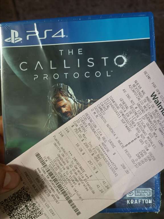 Walmart: Callisto Protocol Fisico Ps4 $300/ Ps5 $400 Mx Fisico