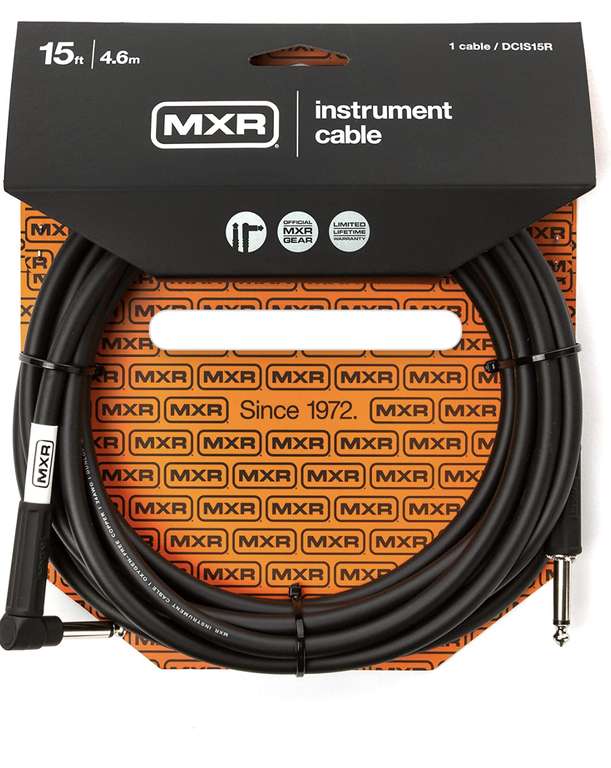 Amazon: MXR - Cable de instrumento estándar de 15 pies (DCIS15R)