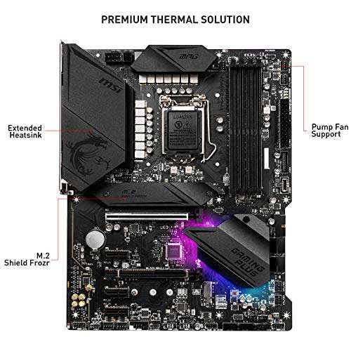 Amazon: MSI MPG Z490 Gaming Plus - Placa Base para Juegos (ATX, Intel Core de 10ª generación, LGA 1200, DDR4, CF, Ranuras M.2 duales)