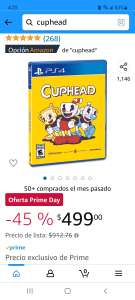 Amazon: Cuphead ps4 /xbox