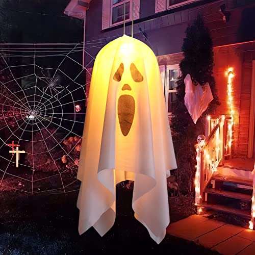 Amazon Fantasma Halloween interior y exterior(45 cm). Envío prime