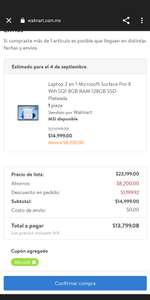 Walmart: Microsoft Surface pro x wifi sq1