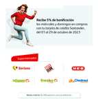 Santander: 5% de bonificación en supermercados los miércoles y domingos