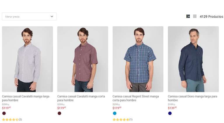 Liverpool: Camisas para caballero en oferta