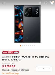 Linio: Xiaomi Poco X5 Pro 5G 6 gb Ram 128 Gb Rom | Con PayPal