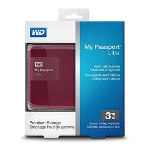 Amazon: ‎Western Digital 3TB Berry My Passport Disco duro externo ultraportátil - USB 3.0 (Reacondicionado)