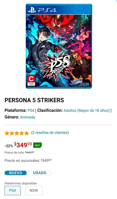 Gameplanet: Persona 5 Strikers [PS4]