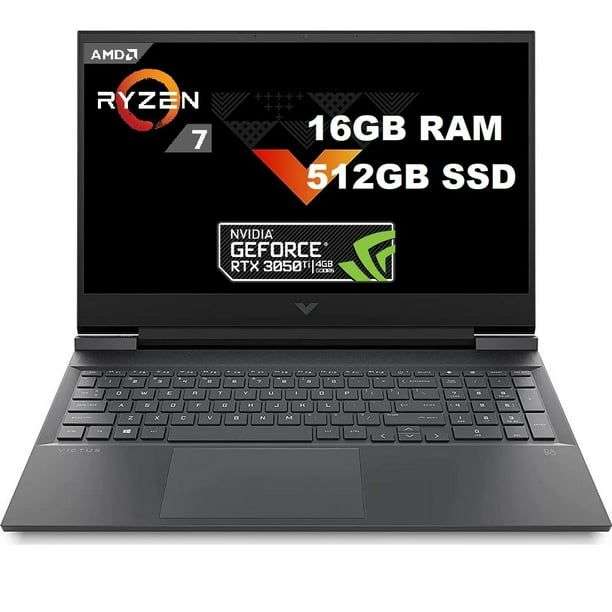 Walmart: Laptop HP VICTUS Ryzen 7 16GB 512GB SSD RTX3050 Ti, con TDC BBVA