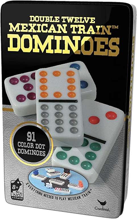 Amazon: Cardinal Juego de Mesa Domino Doble 12 | envío gratis con Prime