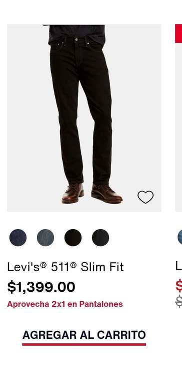 Levi's: 2 Pantalones LEVI'S 511 SLIM FIT