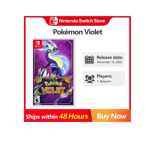 AliExpress: Pokemon Violeta para Nintendo Switch $790