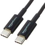 Amazon: Amazon Basics - Cable de carga USB tipo C a USB tipo C 2.0, 6 pies, color negro | Envío prime