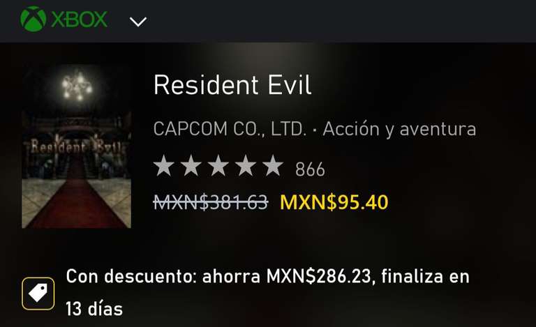 Resident Evil. Xbox