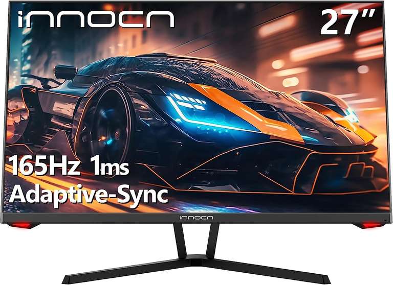 Amazon: INNOCN Monitor de 27 pulgadas 165Hz 1920 x 1080P FHD 1ms Fast IPS G-Sync 99% sRGB LED