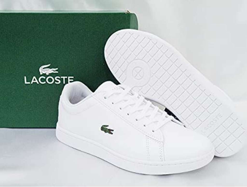 Ofertas en zapatillas Lacoste blancos de mujer online
