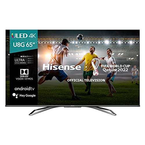 Amazon: pantalla Hisense U8G 65 pulgadas 120Hz, HDMI2.1. Sin promos bancarias
