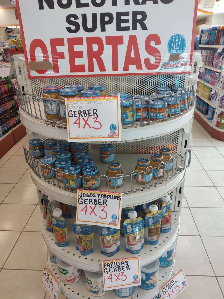 Farmacias Guadalajara Santa Catarina Monterrey: Comida para bebe gerber 4x3