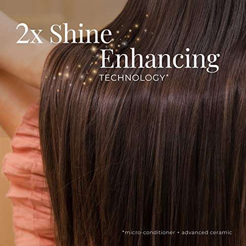 Amazon: REMINGTON SHINE THERAPY - Plancha para el cabello con infusión de queratina y aceite de argán de 1 pulgada