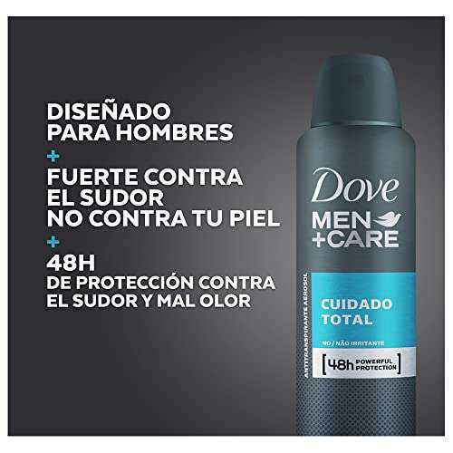 Amazon: Dove Men+Care Antitranspirante Cuidado Total en aerosol 89g
