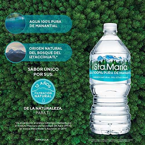Amazon: Agua pura de manantial Santa María 12 litros
