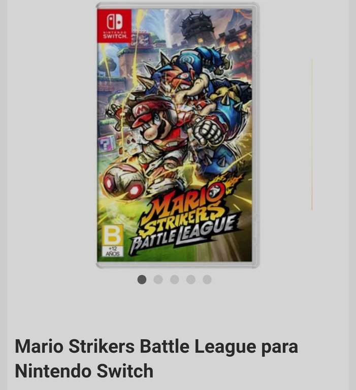 Linio: Mario Strikers Battle League para Nintendo Switch.