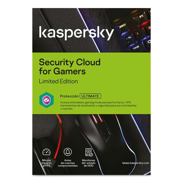 Oficina de Depositos [Office Depot]: Antivirus Kaspersky Security Cloud for Gamers / Licencia 1 año / 3 usuarios / PC | Recoger en tienda