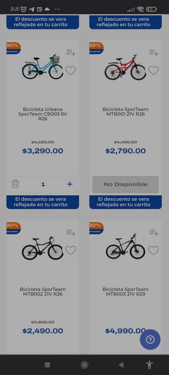 Chedraui Metepec: 30% de descuento en bicicletas
