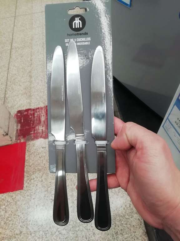 Walmart: Set de 3 cuchillos mainstays