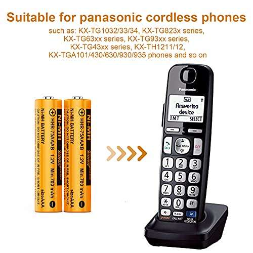Amazon: Paquete de pilas recargables AAA para teléfonos inalámbricos Pasonic
