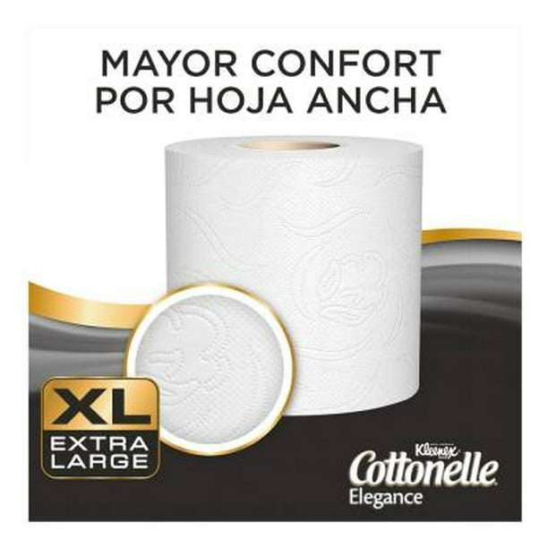 Walmart: Papel higiénico Kleenex Cottonelle elegance 16 rollos con 228 hojas dobles c/u