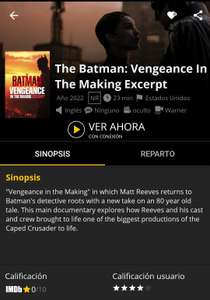 Cinépolis Klic: "The Batman: Vengeance In The Making Excerpt" gratis.