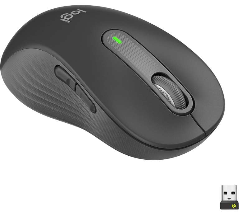 Amazon: Logitech Signature M650 L Mouse Inalámbrico - para Zurdos, 2 años de batería, Clicks silenciosos, Botones Laterales, Bluetooth