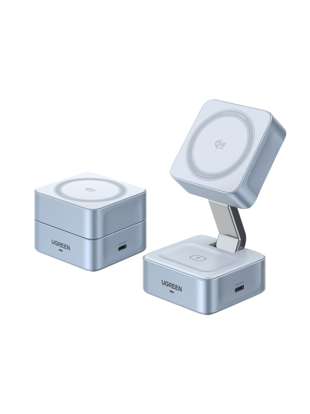 Amazon: UGREEN MagFlow 25W Qi2.2 Cargador Inalámbrico 2 en 1 Plegable Magnética
