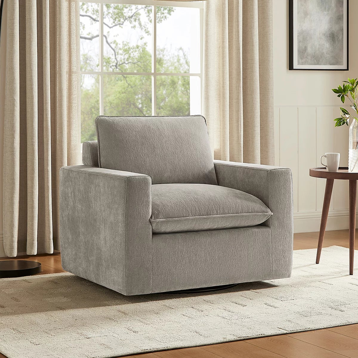 Costco: Aiden & Ivy, Sillón Giratorio de Tela