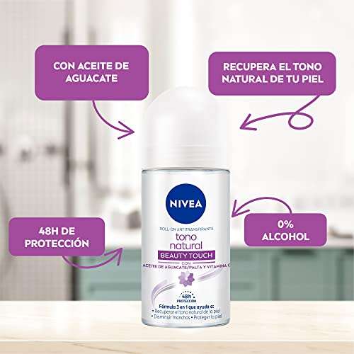 AMAZON: NIVEA Desodorante Aclarante para Mujer Tono Natural Beauty Touch (50 ml) | Planea y Ahorra